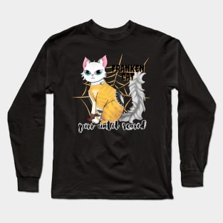 Frankencat, the purrfect Halloween pet Long Sleeve T-Shirt